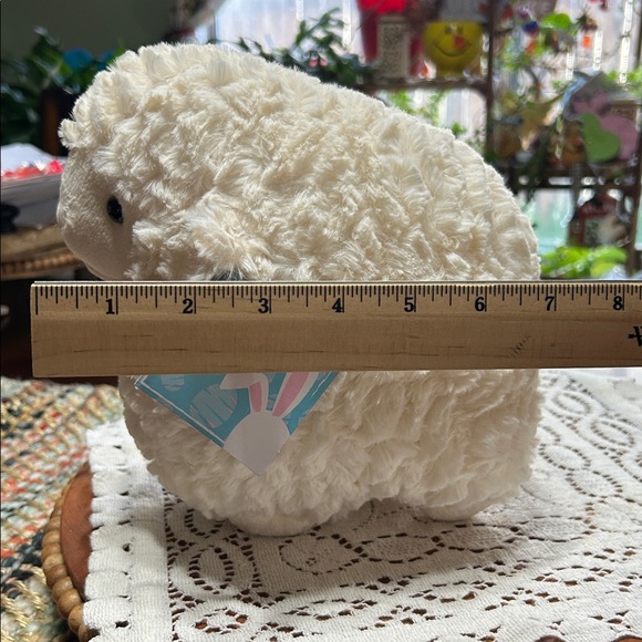 Easter Plush Round Stuffed Sheep NWT In Plastic Bag Extremely Soft & Squishy NEW - Picture 8 of 8